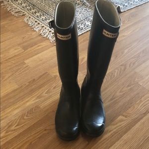 Blue-black Hunter Rain Boots